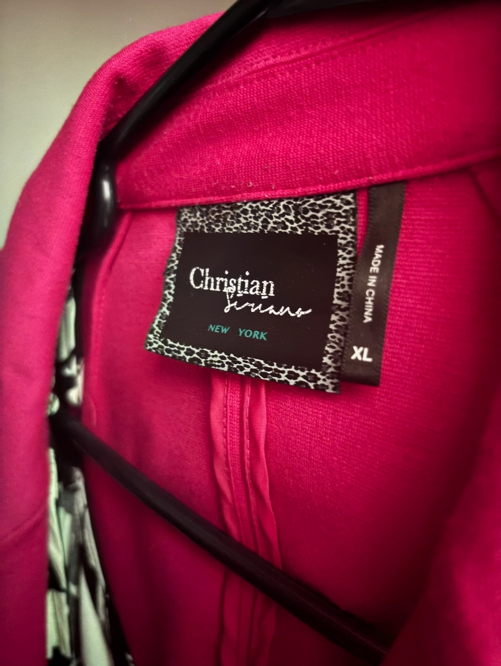 Christian Siriano Hot Pink Tailored Blazer - Picture 2 of 2